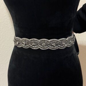 Silver Beaded Belt